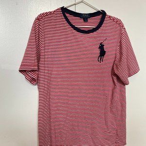 Red and white striped Polo Ralph Lauren T Shirt